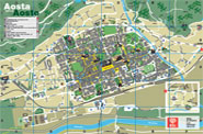 Karte von Aosta