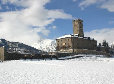 Schloss von Sarre im Winter